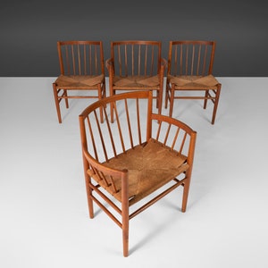 A Set of Four 4 Dining Chairs by Jørgen Baekmark for FDB Møbler, Denmark, c. 1950s image 3