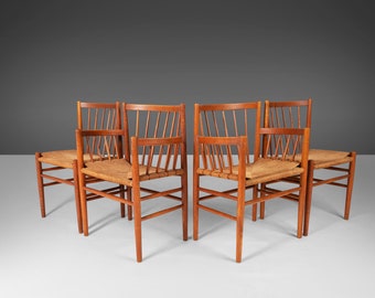 A Set of Four (4) Dining Chairs by Jørgen Baekmark for FDB Møbler, Denmark, c. 1950s