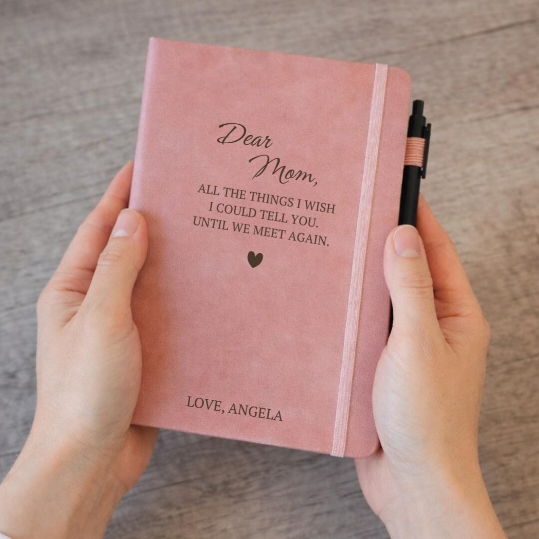 Dear Mom Memorial Journal – Sympathy Gift, Remembrance Notebook - Etsy