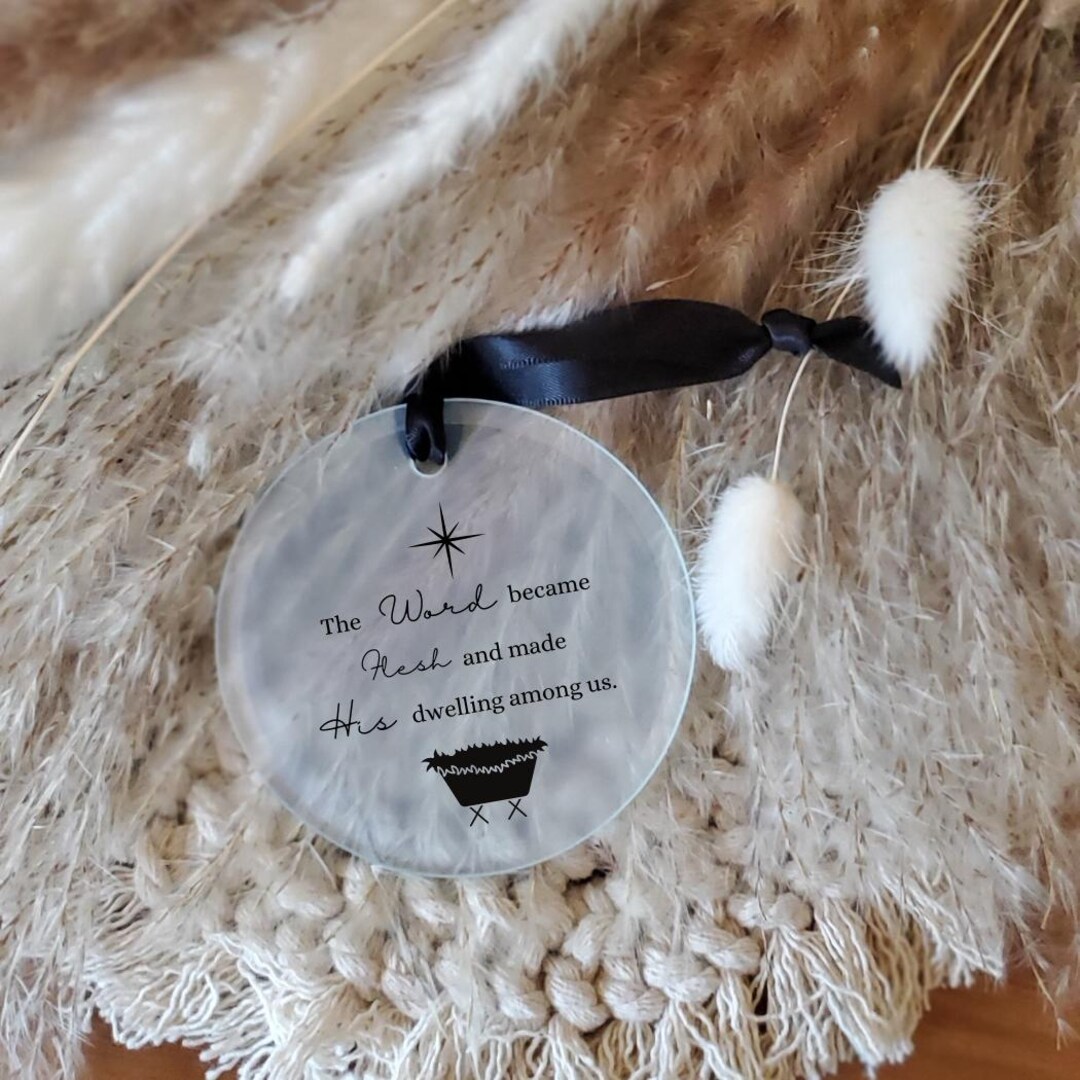 Christian Christmas Ornament Religious Christmas Ornament Scripture ...