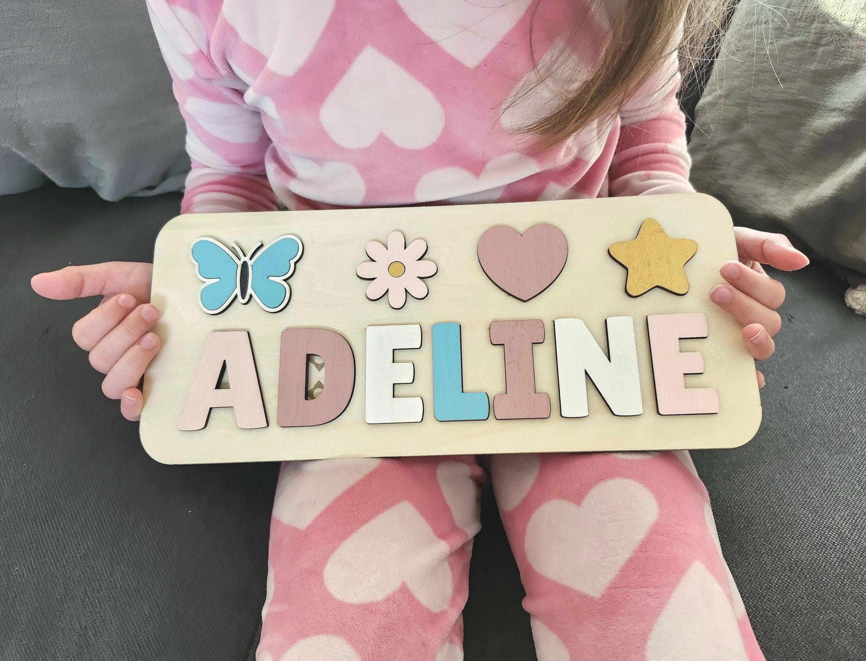 Personalized Wooden Name Puzzle | Custom Baby Name Learning Toy - Etsy