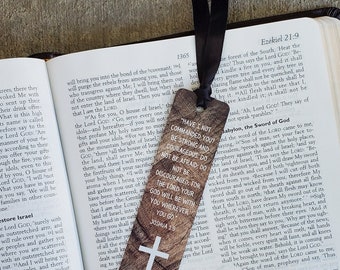 Personalized Christian Bookmark: Religious Gift with Scripture Verse