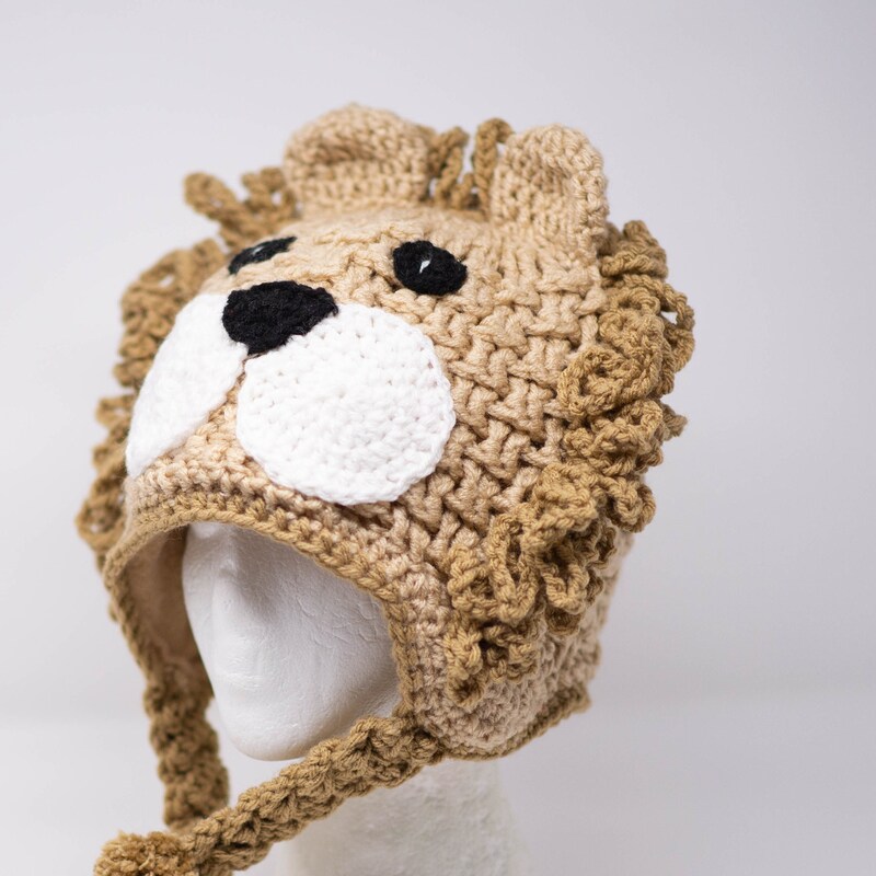 Crochet Lion Hat Etsy