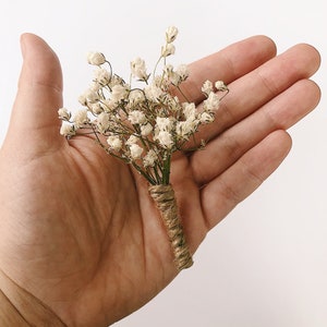 Babies breath boutonniere