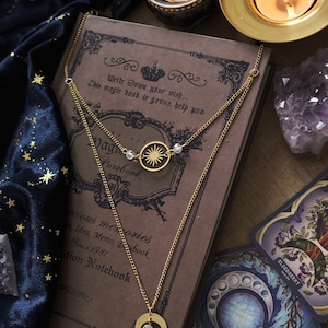 Witchy Choker Necklace, Celestial Moon and Star Jewelry, Whimsigoth ...