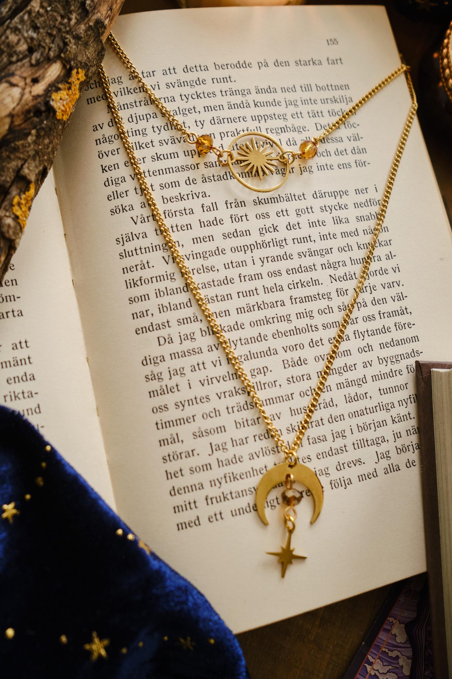 Celestial Choker Necklace, Witchy Moon and Star Jewelry, Whimsigoth ...