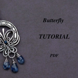 Wire Wrapped Butterfly Pendant Tutorial: Jewelry Making (PDF Pattern)