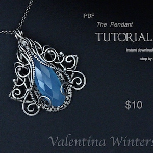 TUTORIAL - Pendant tutorial - Jewelry Tutorial  - Wire Jewelry Tutorial - Wrapping Tutorial - step by step - 3-D Layer jewelry Tutorial