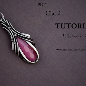 TUTORIAL Pendant tutorial Jewelry Tutorial Wire Jewelry Tutorial Wrapping Tutorial step by step 3-D Layer jewelry Tutorial image 1