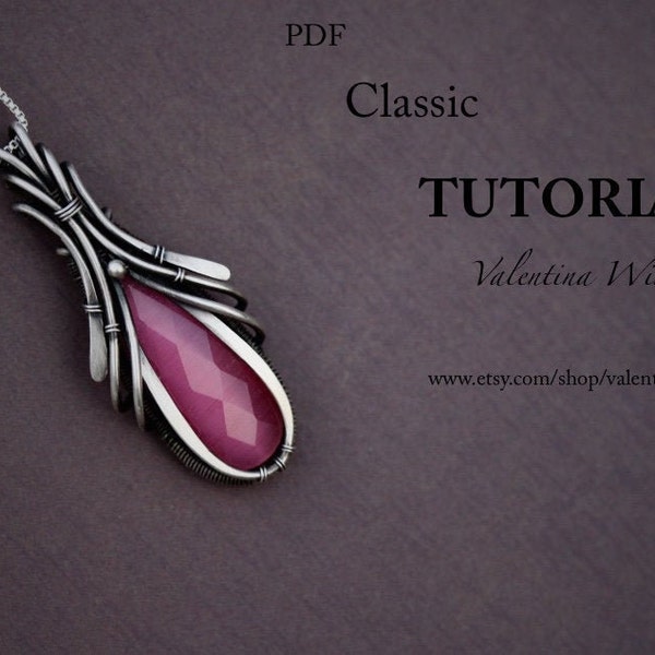 TUTORIAL - Pendant tutorial - Jewelry Tutorial  - Wire Jewelry Tutorial - Wrapping Tutorial - step by step - 3-D Layer jewelry Tutorial