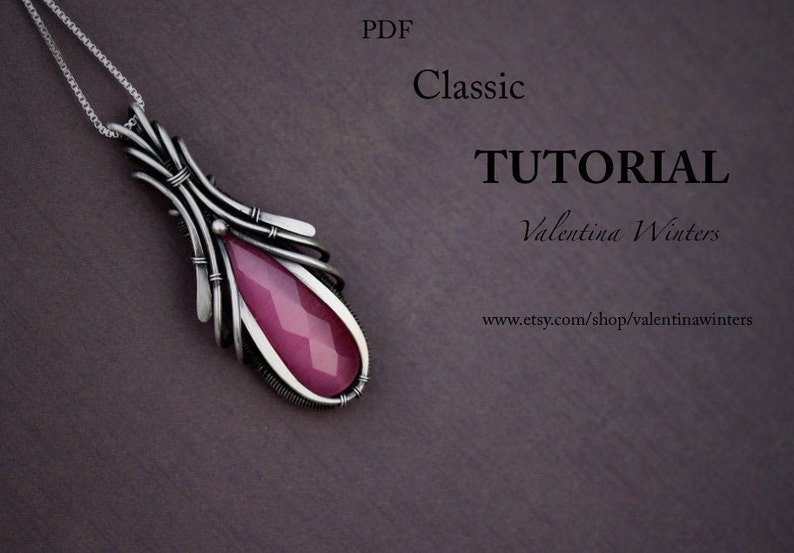 TUTORIAL Pendant tutorial Jewelry Tutorial Wire Jewelry Tutorial Wrapping Tutorial step by step 3-D Layer jewelry Tutorial image 1