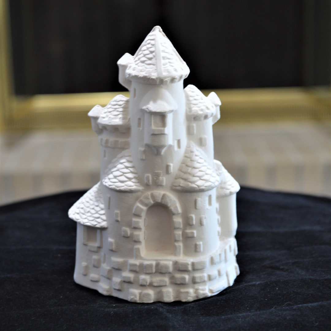 Ceramic Bisque Castle Ready to Paint Etsy
