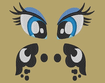 Set di MLP:FIM principessa Luna Eye e Cutie Mark PES