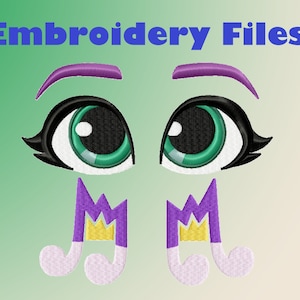 My Little Pony G5 Pipp Petals eyes and cutie marks set .PES .HUS .JEF etc
