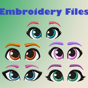 My Little Pony G5 Mane5 eyes set .PES .HUS .JEF etc