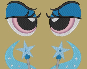 Conjunto MLP:FiM Trixe ojo y Cutie Mark PES