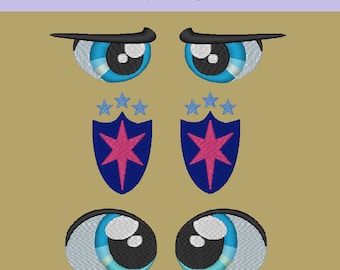 Conjunto ojo de armadura brillante MLP:FiM y Cutie Mark PES