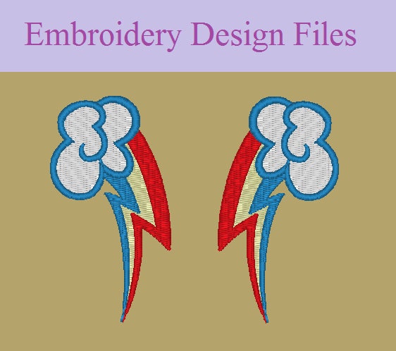 Rainbow Dash Cutie Mark Stencil