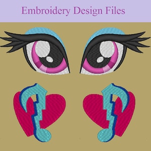 MLP:FiM Sonata Dusk Eye and Cutie Mark PES set