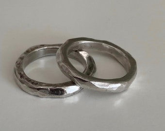 Amazing sterling silver vintage rings by Norwegian designer BJØRG.