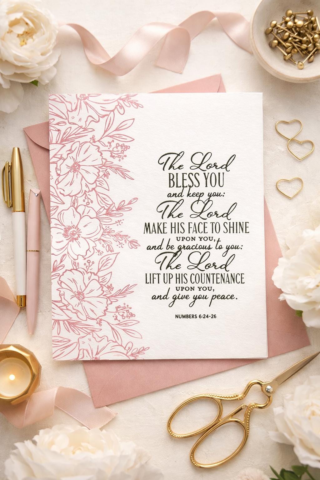 The Lord Bless You Notecard Set | Scripture Cards | Christian Blessing ...