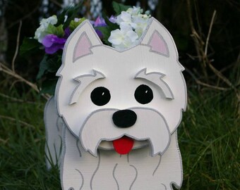 Westie planter | Etsy