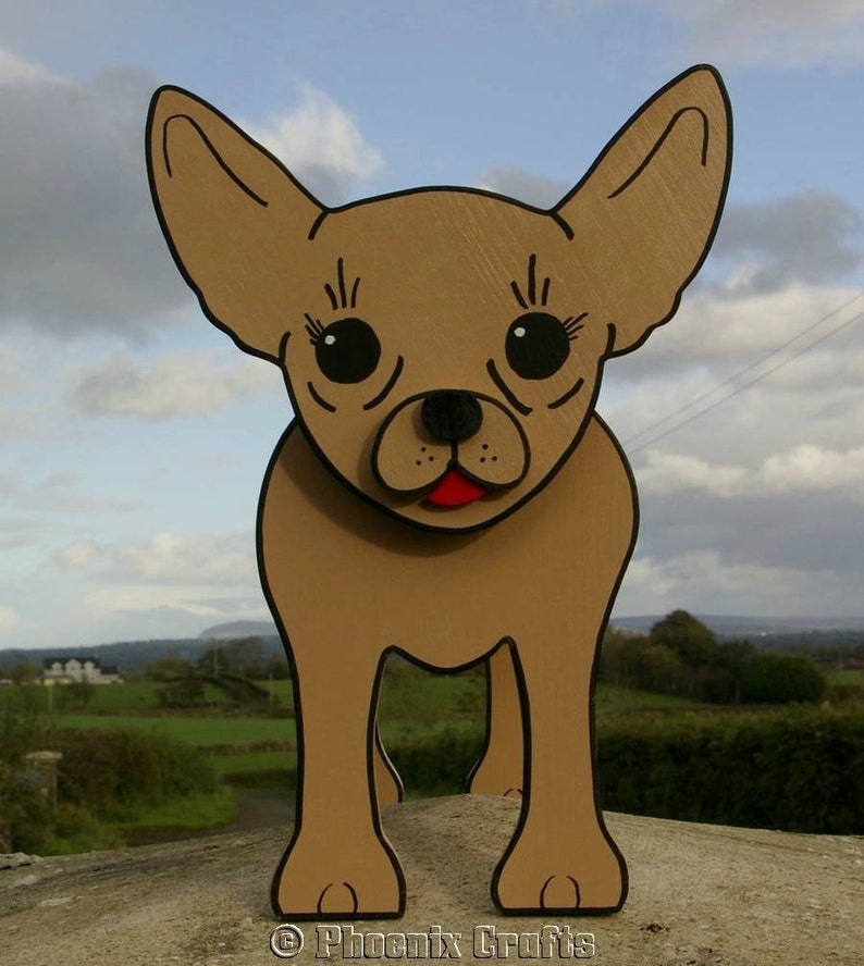 Chihuahua Planter Flower Pot Fawn