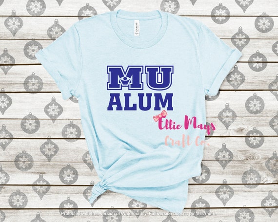 MU Alum Shirt Monsters University | Etsy
