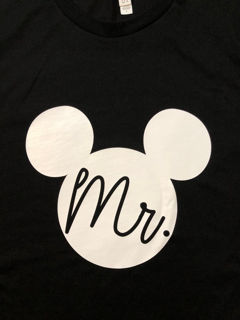 Mr & Mrs Disney Disney Couples Shirt Just Married Etsy