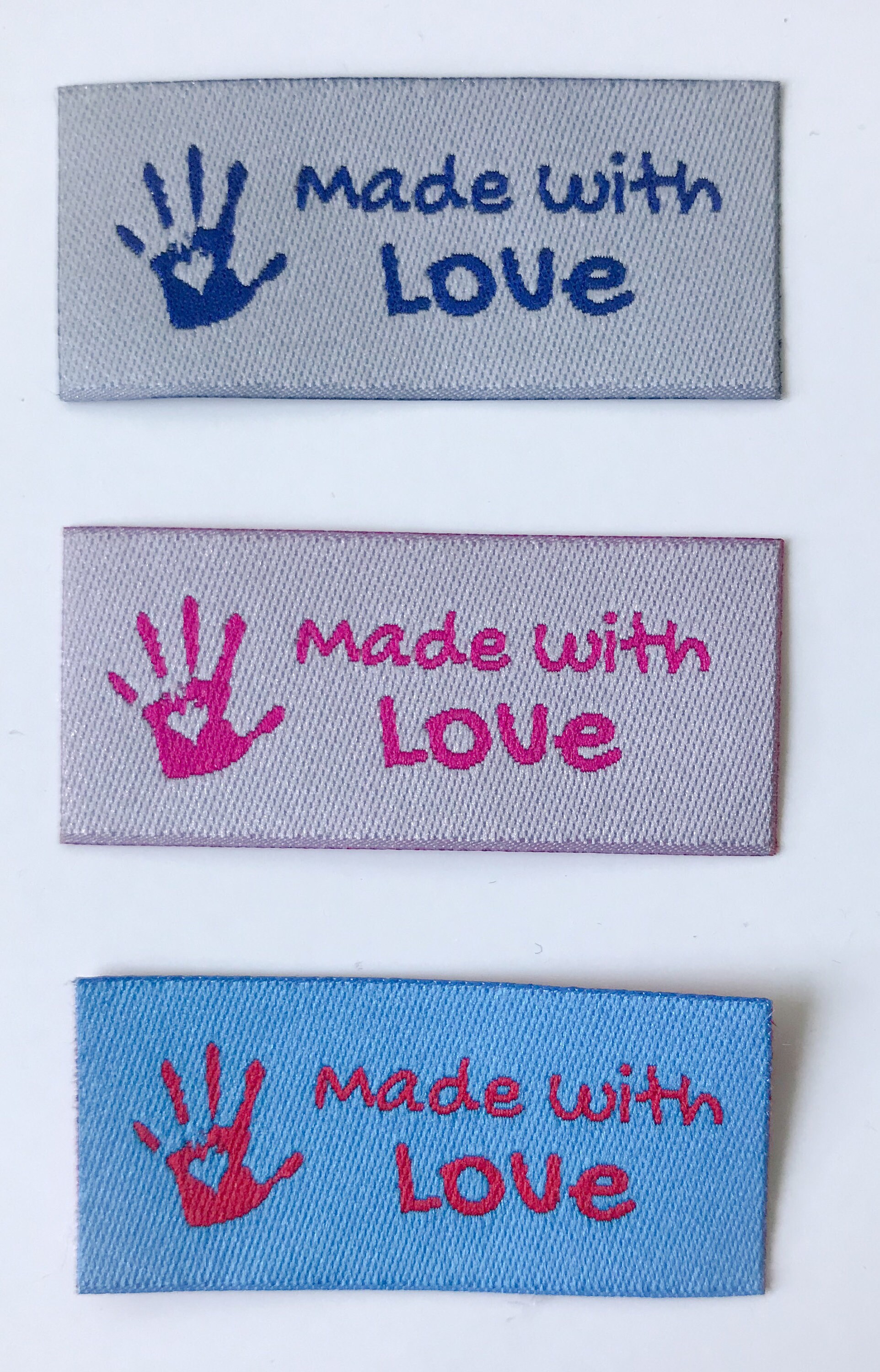 30 made with love labels dresses label Knitting labels | Etsy