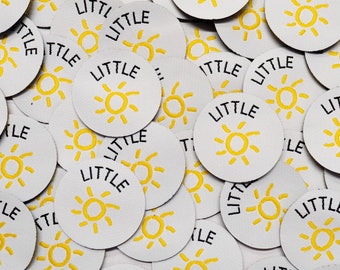 5 etiquetas tejidas Little Sunshine Label para coser