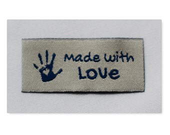 10 hecho a mano con etiquetas de amor