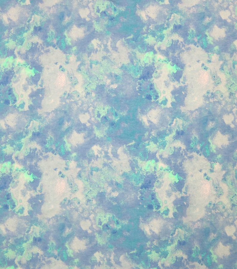 Snuggle Flannel Fabric Blue Purple Watercolor