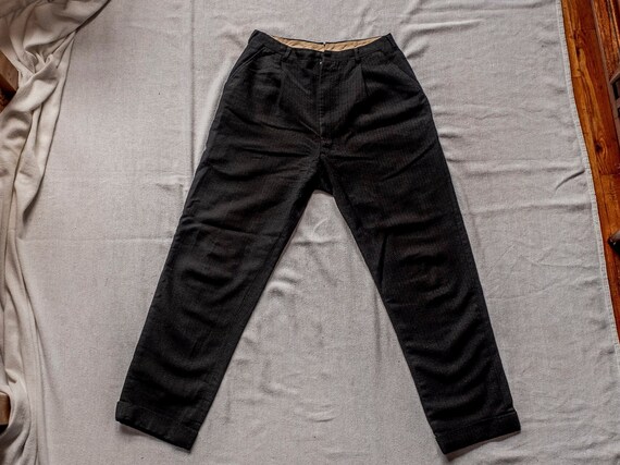1930s Mens dress pants, Black, W30 H30