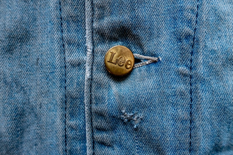 Size Large LEE Indigo Denim Chore JacketCoat