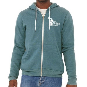 a &quot;Michigan Fresh Coast&quot; Men&#39;s Full Zip Hoodie