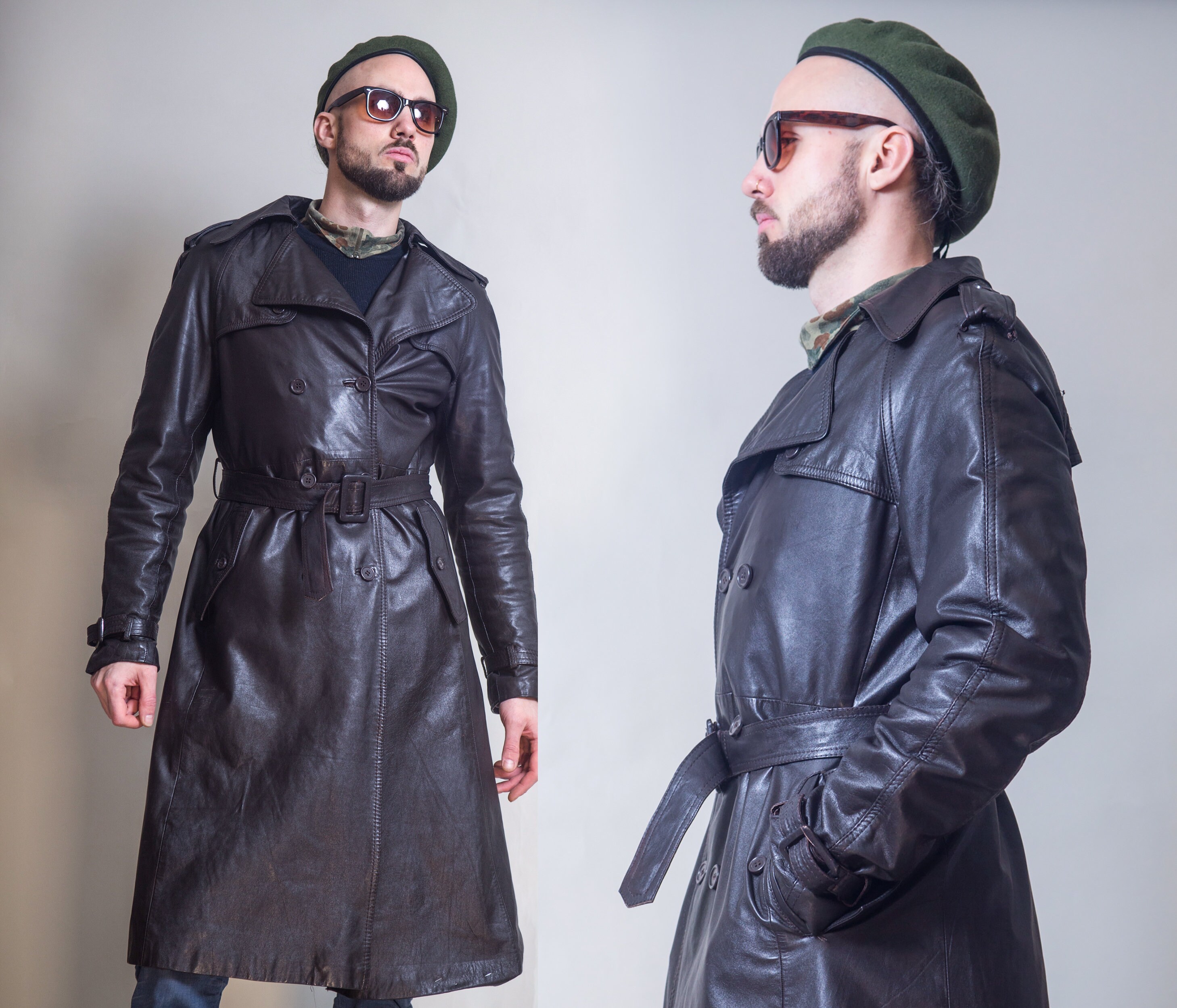 motorcycle leather duster