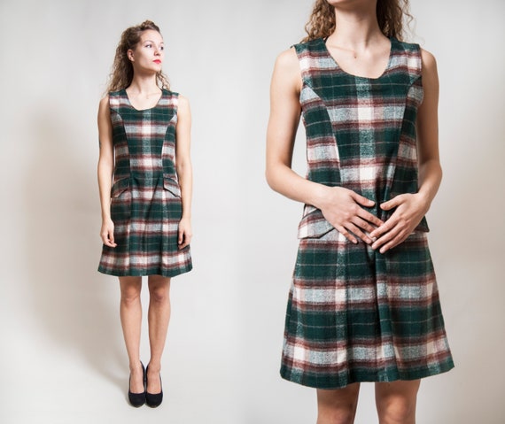 winter pinafore dress