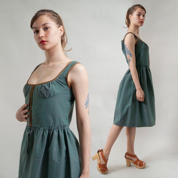 Green Dirndl Alpen Oktoberfest dress