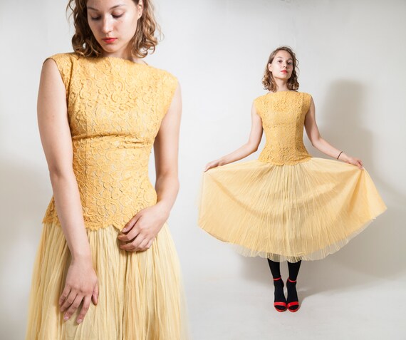 pale yellow occasion dress