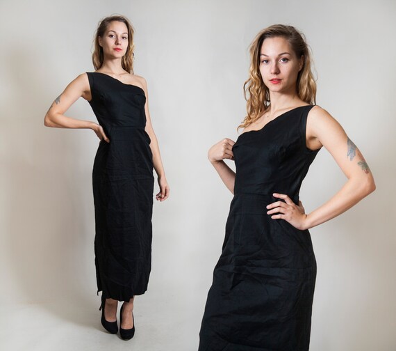 80s one shoulder dress