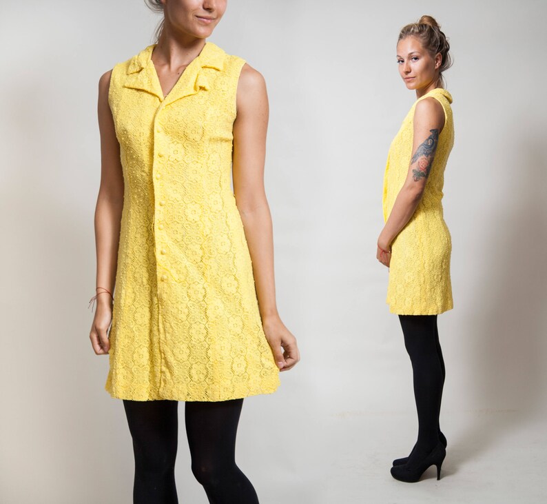 mustard yellow sleeveless dress