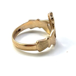 9ct Gold Hallmarked ‘DAD’ Ring With Curb Sides – Unbranded