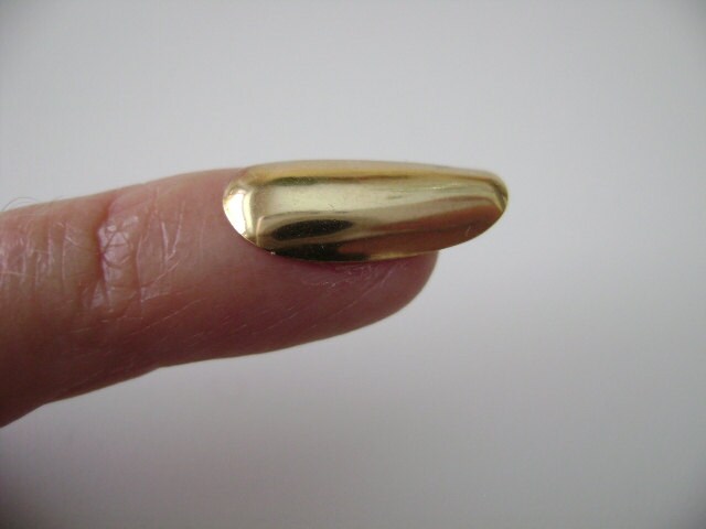14k Gold Finger Nail Gold Fingernail 14 Karat Gold Finger Nail Vintage 70 s Gold Finger Nail 14k Gold Baby Finger Nail Etsy