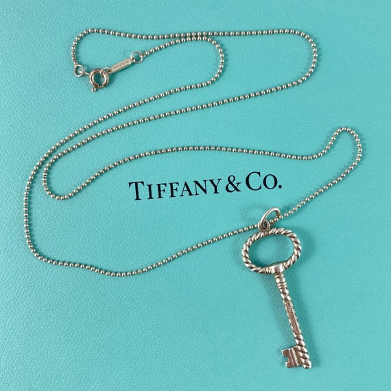 Sterling Silver Key Necklace 