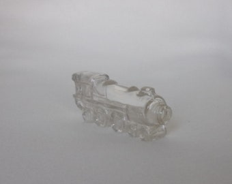 Blown Glass Candy Container. Vintage Stough’s Narrow Cab Toy Train Locomotive. Marked E3s, 22, 1028, 3/8 OZ, & Patented. Gift. Vgga ea488