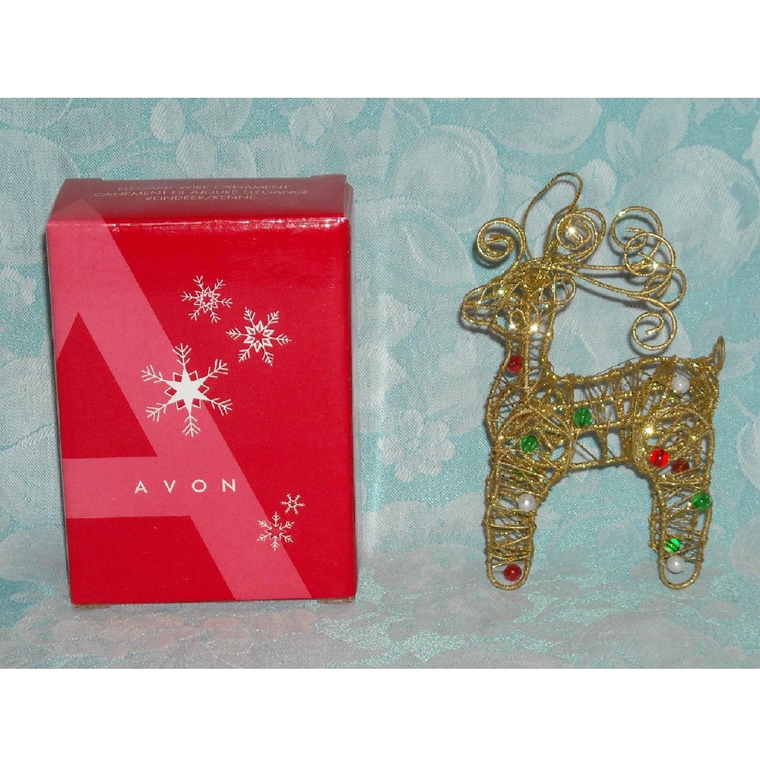 Collectible Christmas Ornament 2005 Avon Elegant Wire Ornament