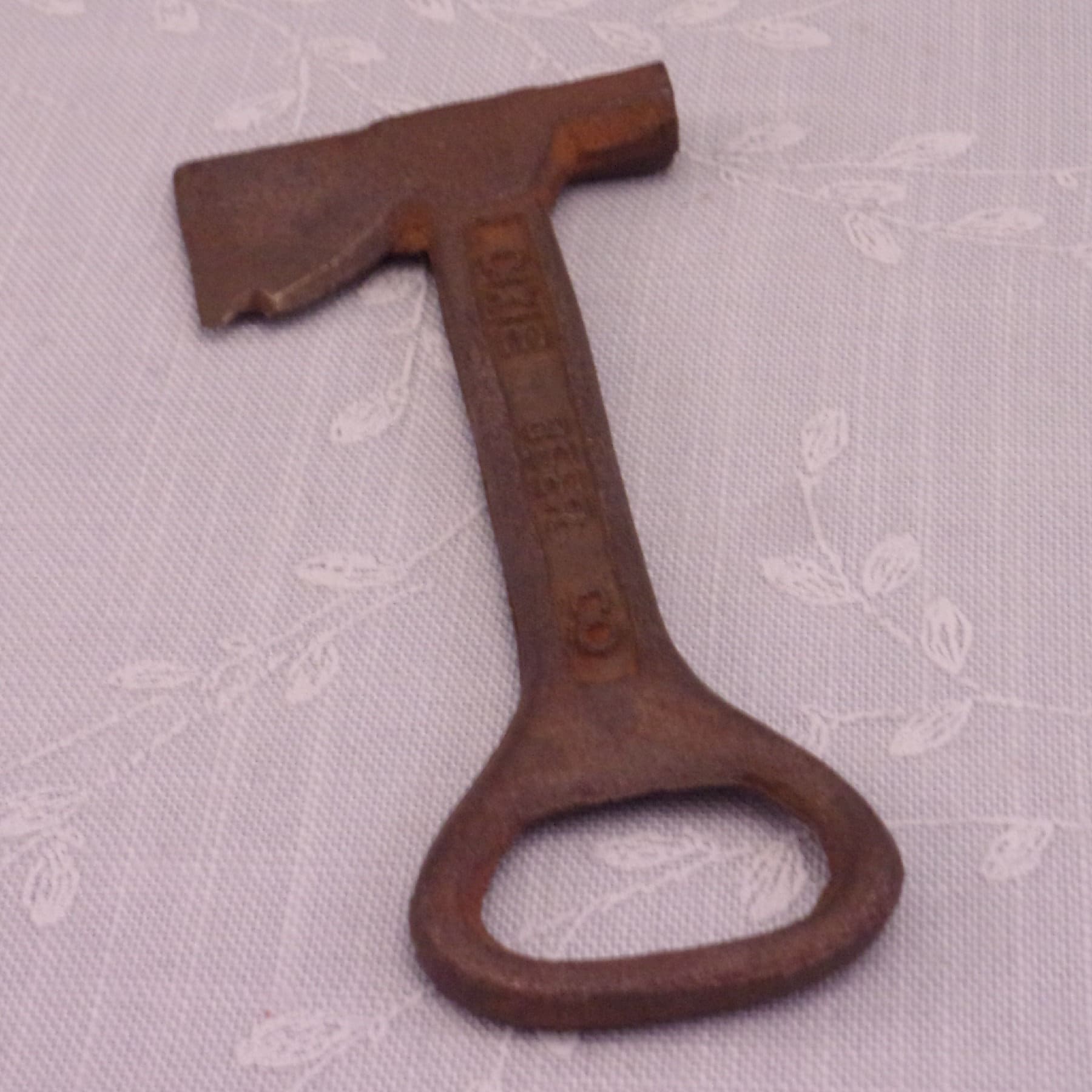 Vintage Bottle Cap Opener. Dixie Beer Co Promo Cast Iron Axe. Riha