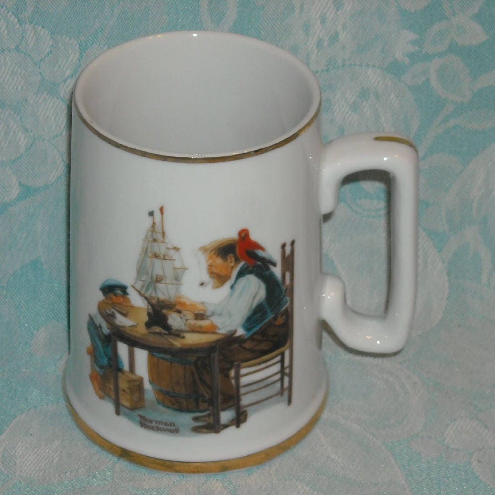 norman rockwell for a good boy mug