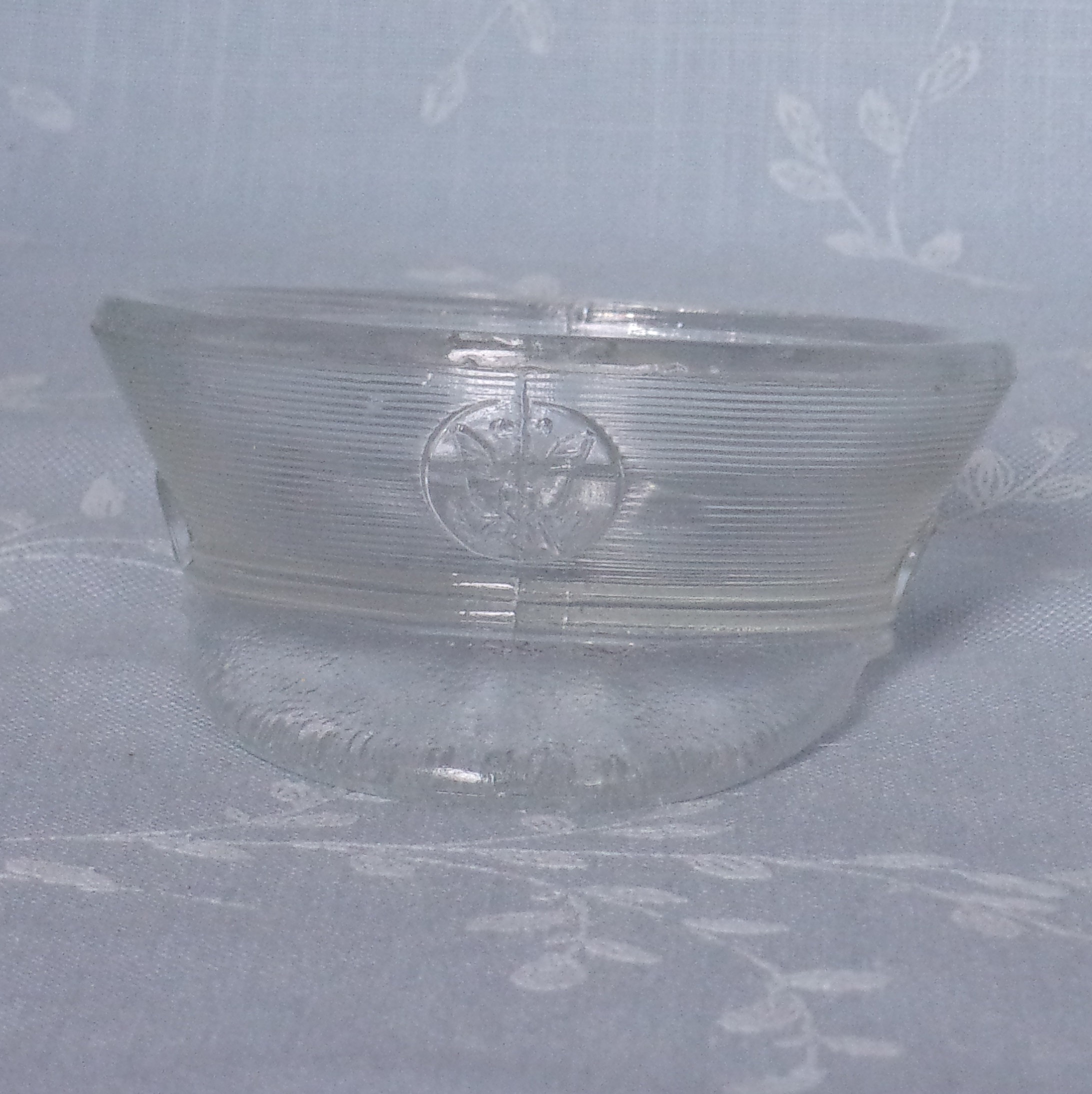 1940s PlaToy Co Figural Glass Candy Container. Vintage US Military